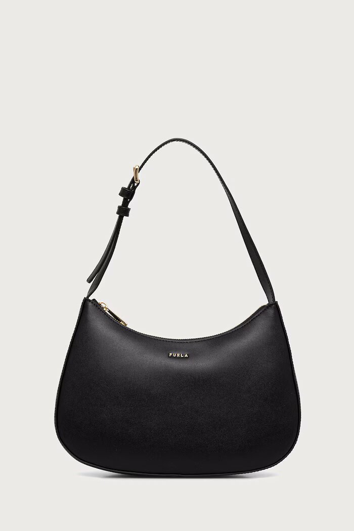 Furla чанта тип хобо дамска от кожа Margot S черна WB02167.BX3104.O6000