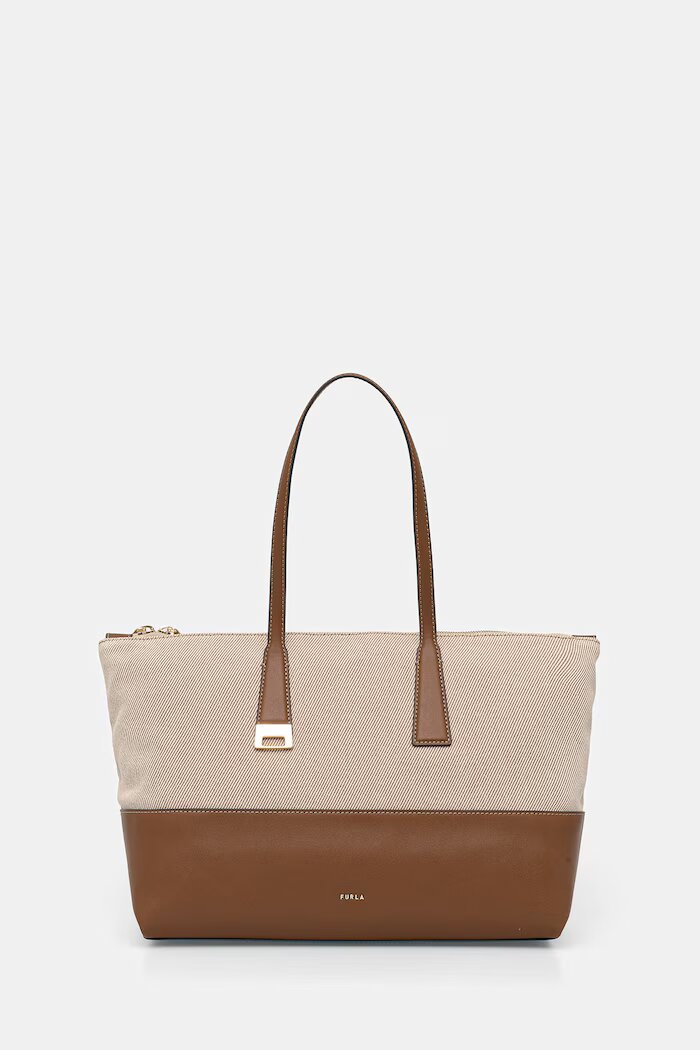 Furla чанта tote дамска Olivia L Tote бежова WB01940 BX3542 TCO00