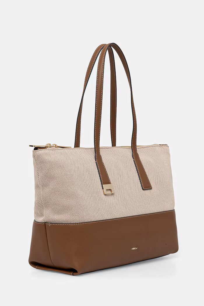 Furla чанта tote дамска Olivia L Tote бежова WB01940 BX3542 TCO00