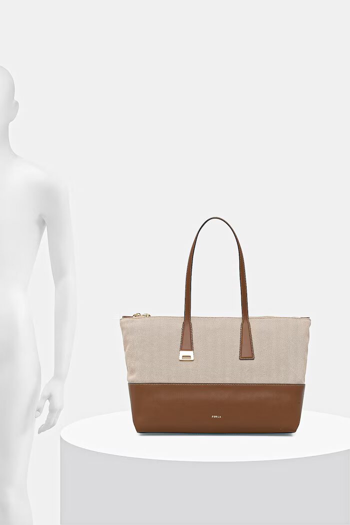 Furla чанта tote дамска Olivia L Tote бежова WB01940 BX3542 TCO00