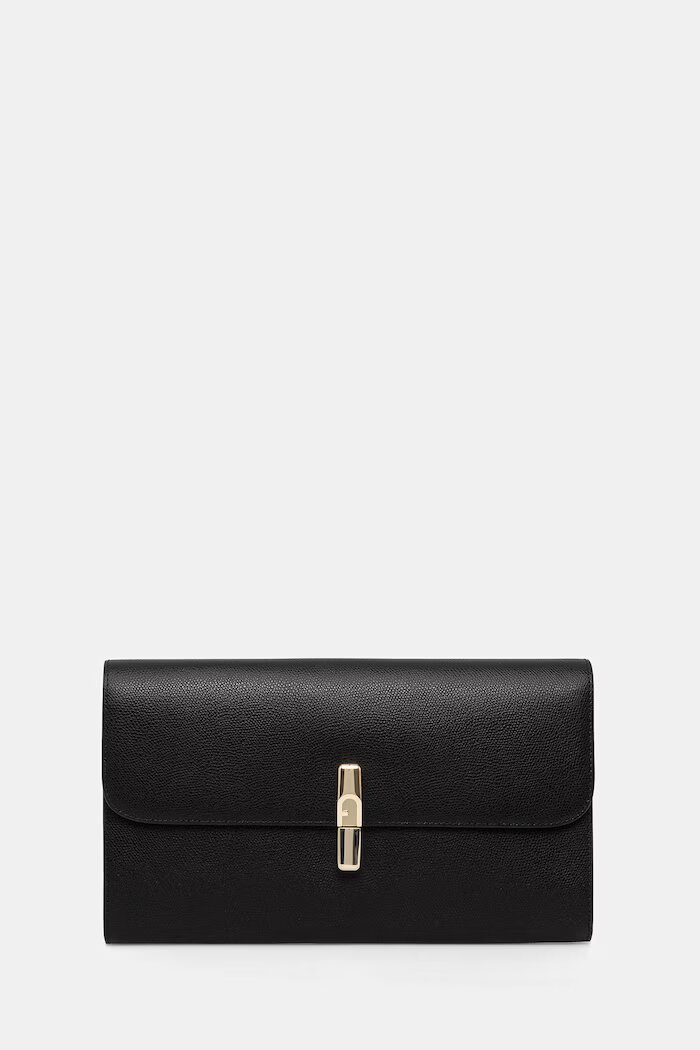 Furla клъч дамски от кожа черен WE00913 ARE000 O6000