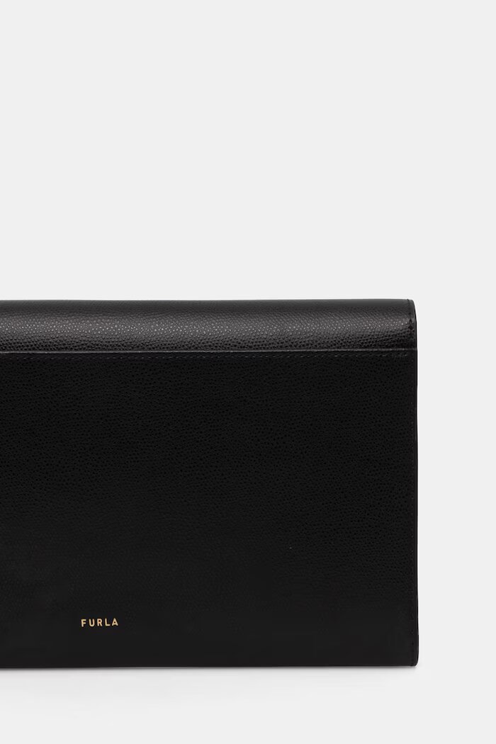 Furla клъч дамски от кожа черен WE00913 ARE000 O6000
