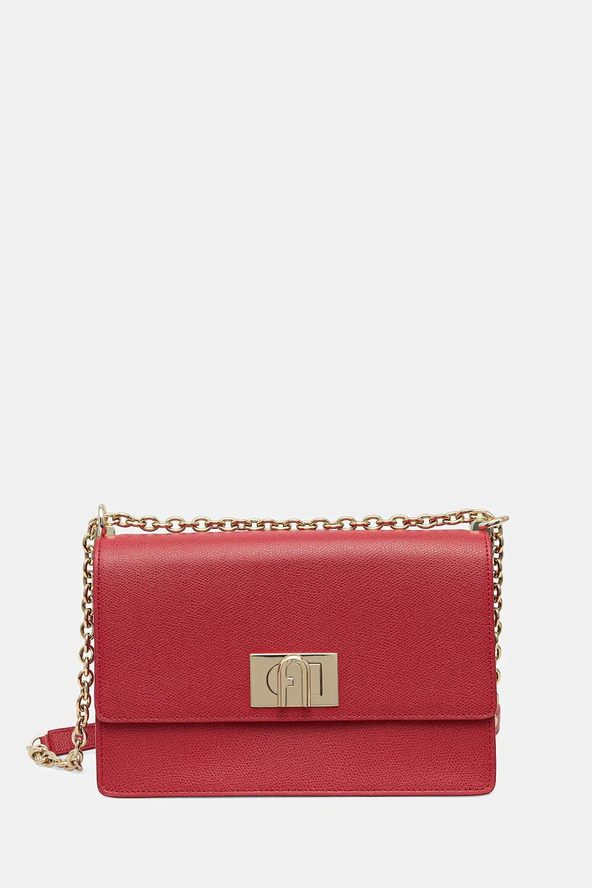 Furla кожена чанта