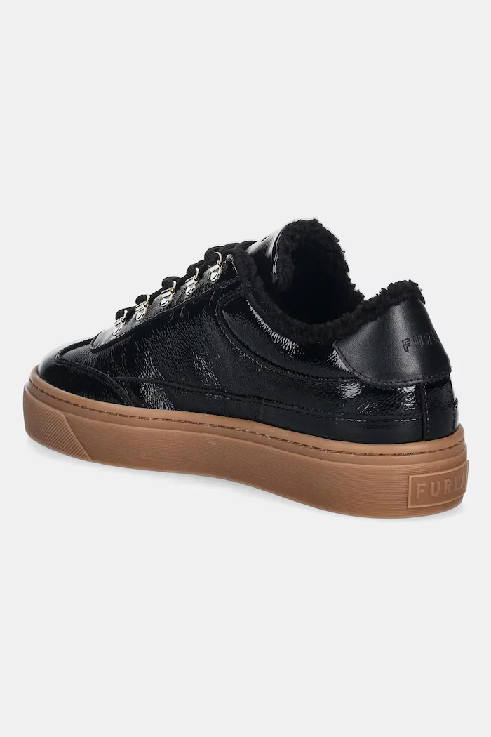 Furla Кожени маратонки Enjoy Lace-Up Sneaker в черно YK31ENJ BX4211 O6000