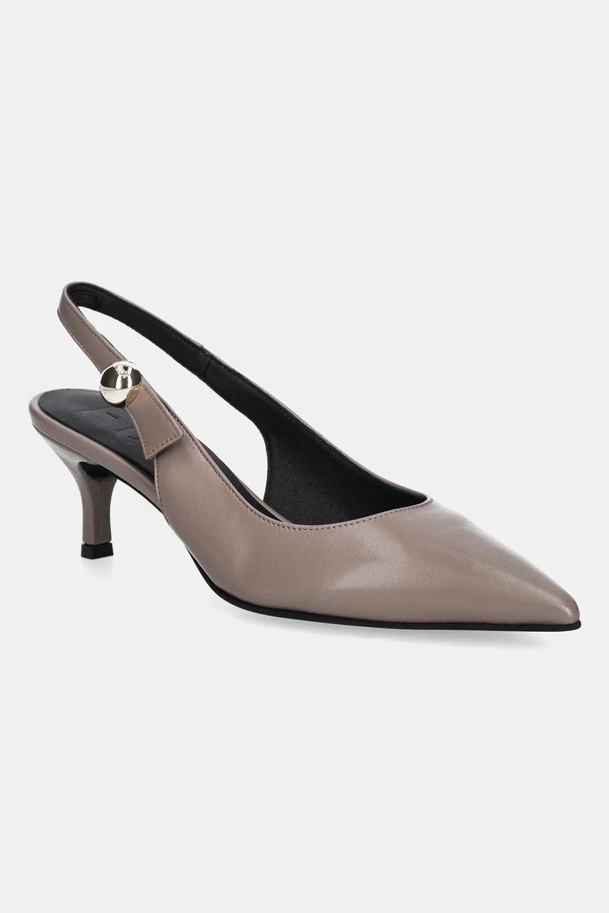 Furla Кожени обувки с тънък ток Sfera Slingback