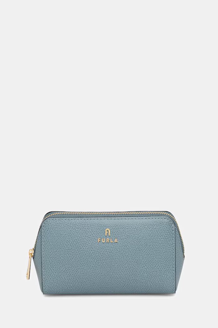 Furla козметична чанта дамска от кожа тюркоазена WE00449 ARE000 4896S