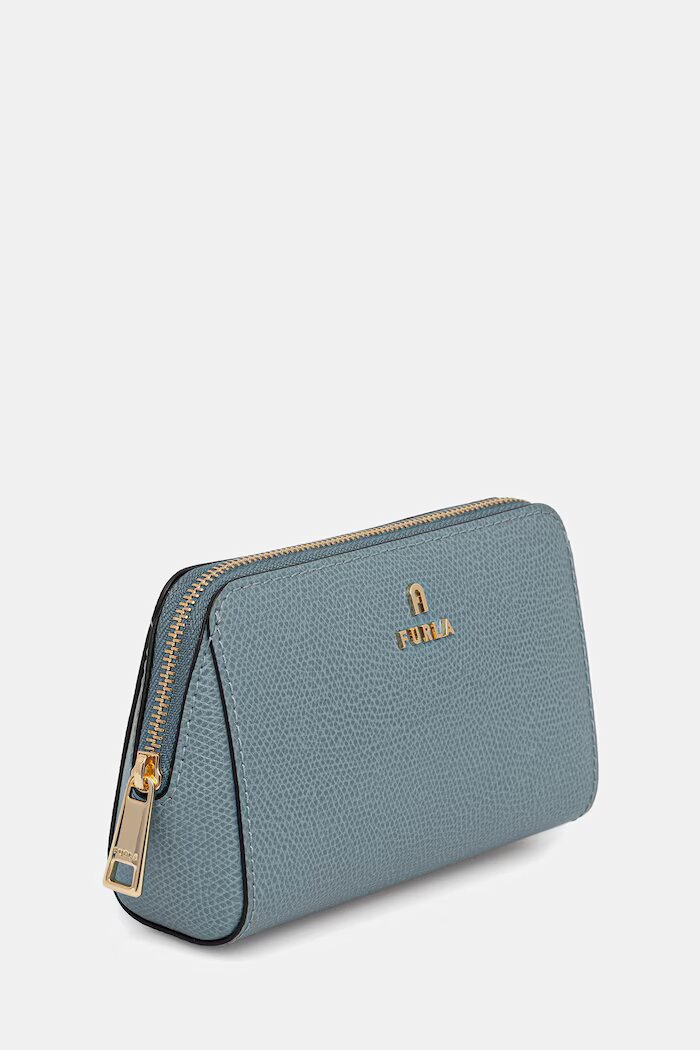 Furla козметична чанта дамска от кожа тюркоазена WE00449 ARE000 4896S