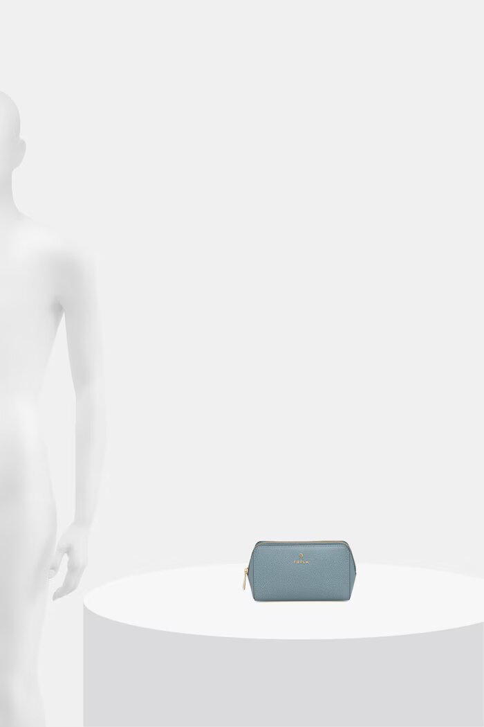 Furla козметична чанта дамска от кожа тюркоазена WE00449 ARE000 4896S