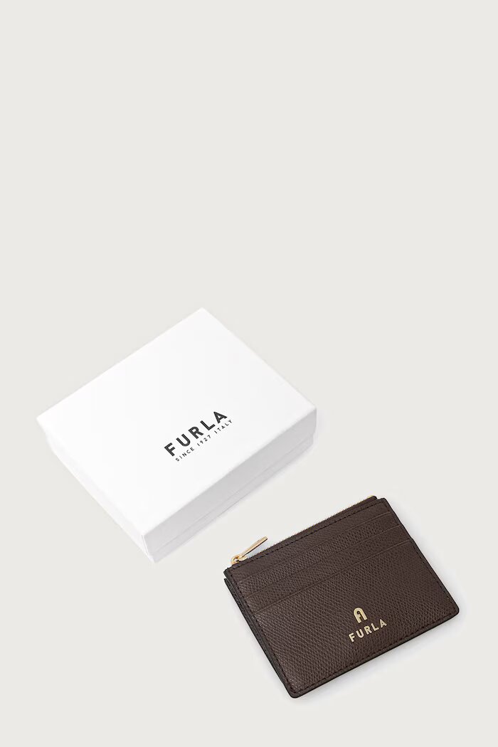 Furla портфейл дамски от кожа Camelia S кафяв WP00388.ARE000.4284S
