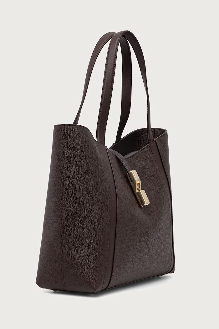 Furla шопинг чанта дамска от кожа кафява WB01788.BX3353.2460S