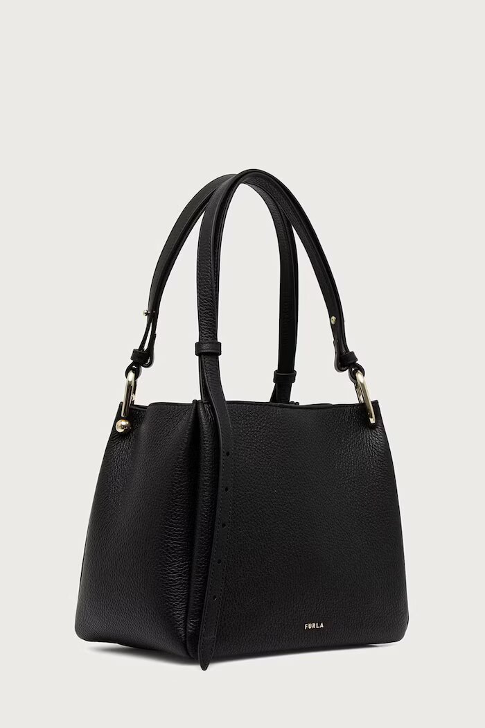 Furla шопинг чанта дамска от кожа Nuvola M Tote черна WB02020.HSF000.O6000