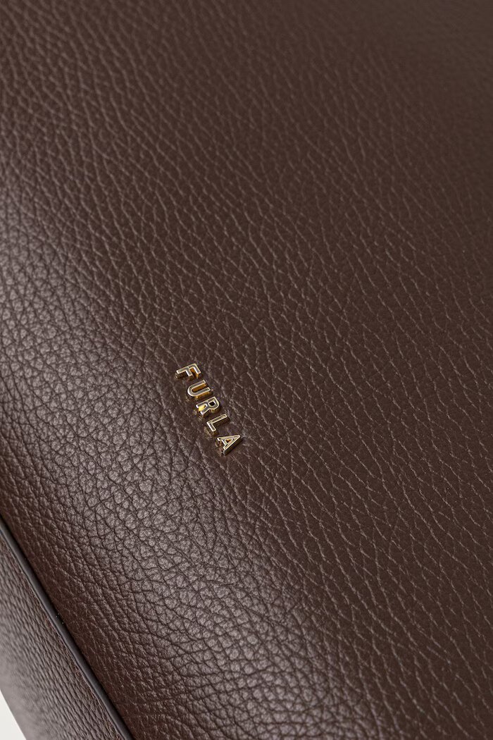 Furla шопинг чанта дамска от кожа Olivia L Tote кафява WB01940.HSF000.4284S