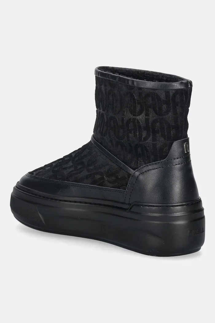Furla Велурени апрески Nuage Snow Boot в черно YK29NUA BX4215 O6000