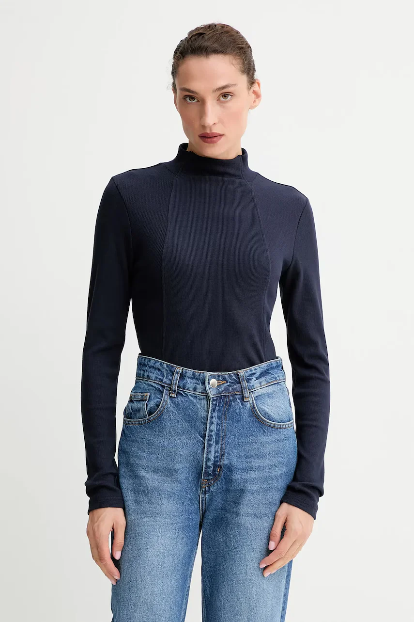 G-STAR Блуза с дълги ръкави A line slim rib mock
