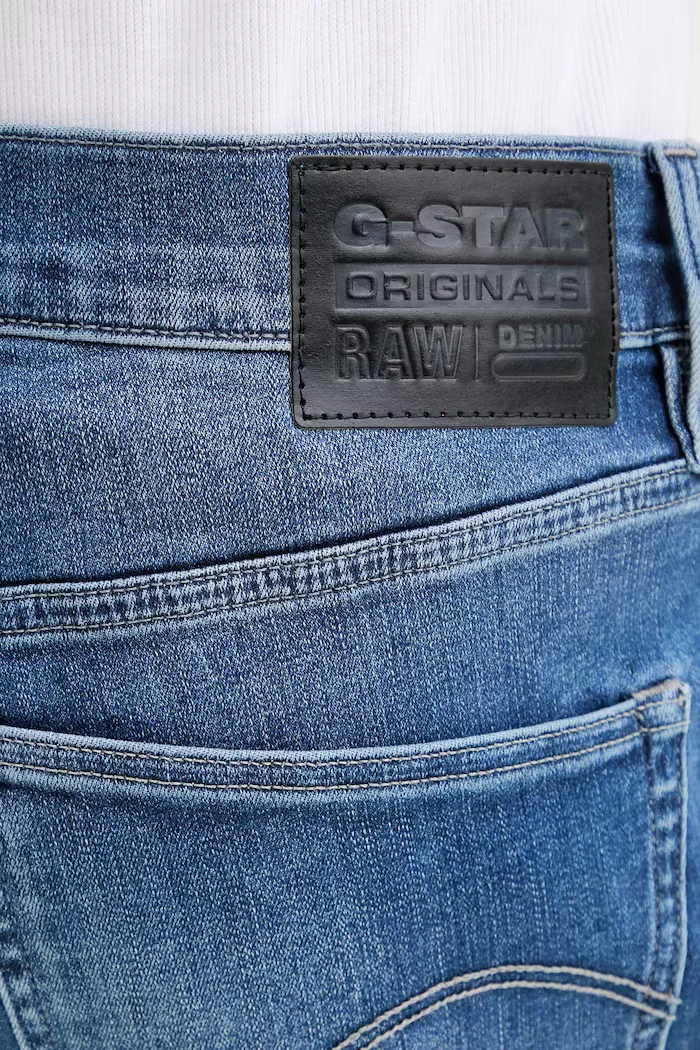 G-STAR Дънков къс панталон 3301 Slim Short мъжки в синьо D10481-8968-071