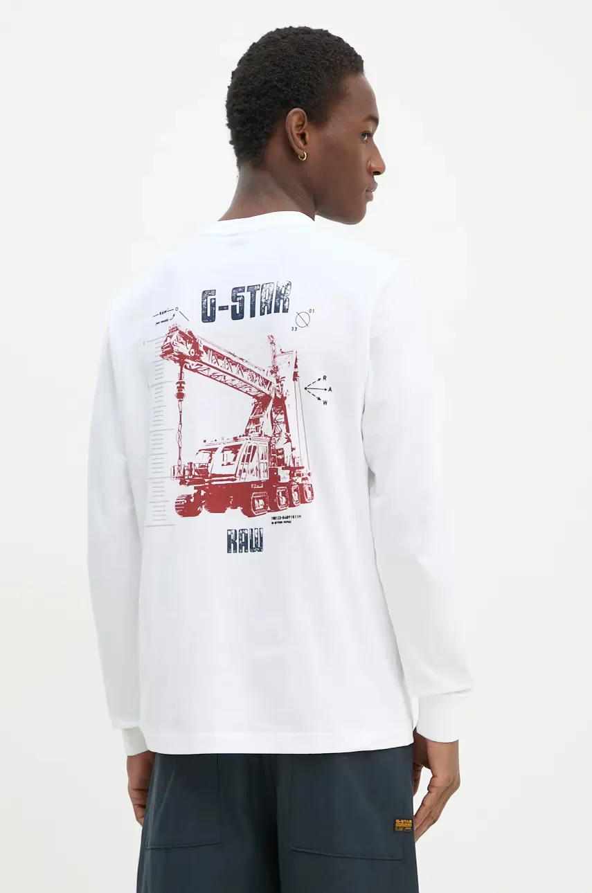 G-STAR Памучна блуза с дълги ръкави