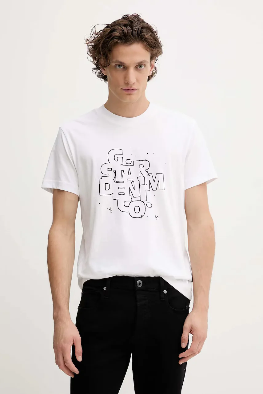 G-STAR Памучна тениска HD print