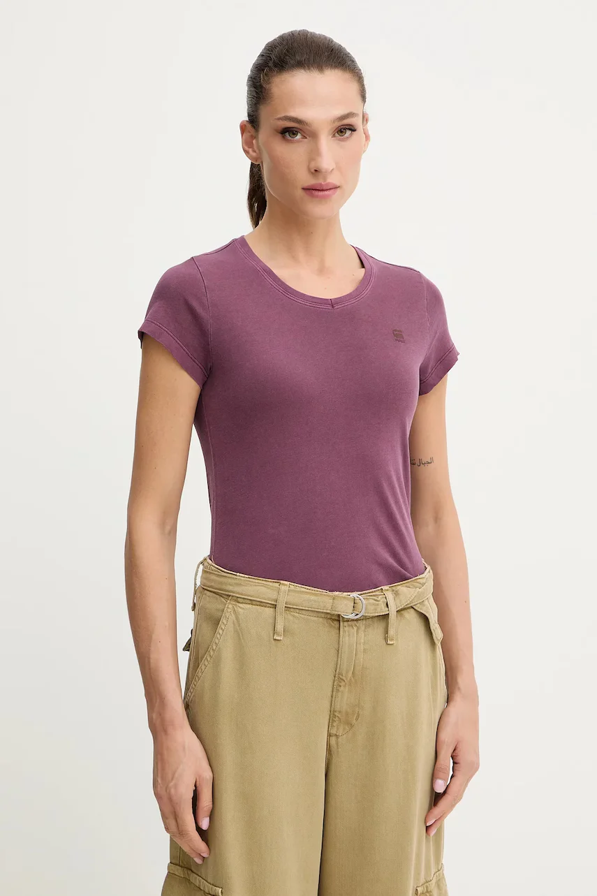 G-STAR Памучна тениска Raw Overdyed eyben slim v t 2.0