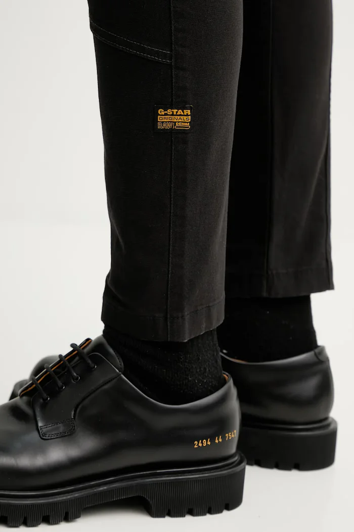G-STAR панталон skinny мъжки от памук с еластан Zip Pkt 3D Skinny Cargo 2.0 черен D24307-E172