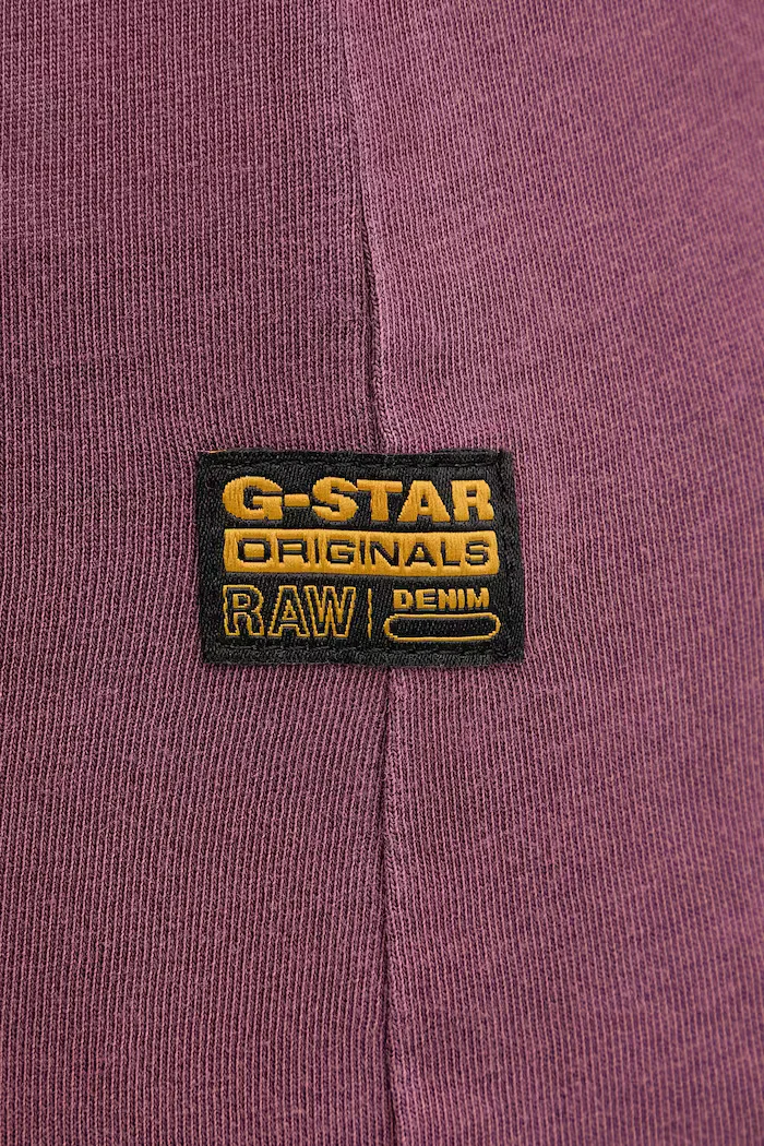 G-STAR тениска дамска от памук Overdyed eyben slim v t 2.0 бордо D24533-B059