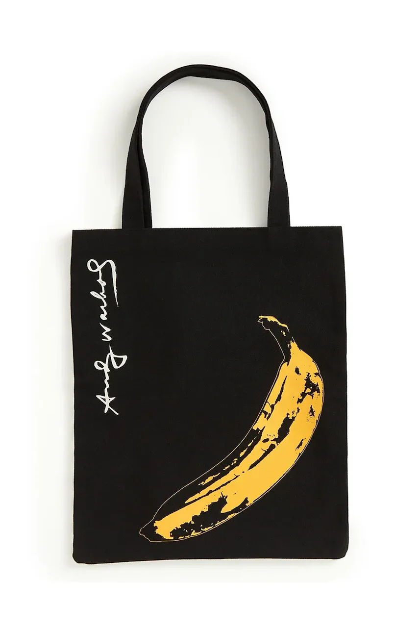 Galison Памучна чанта Warhol Banana Canvas Tote Bag
