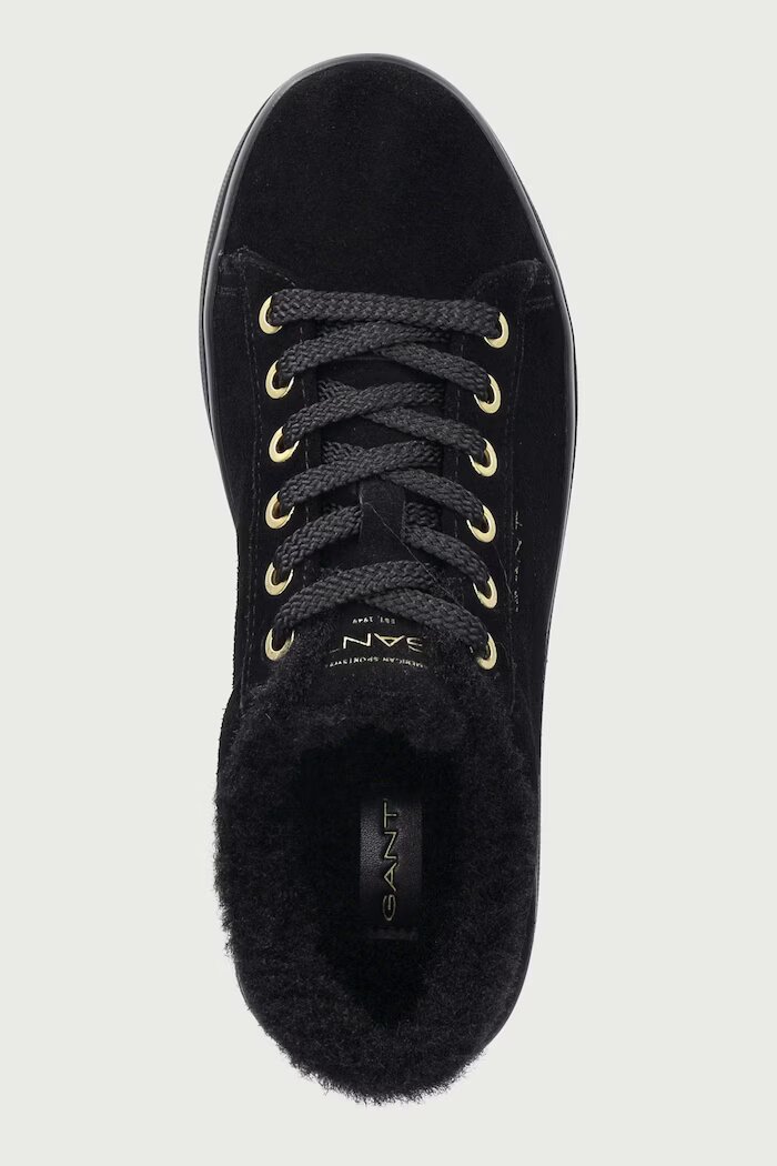 Gant Avona маратонки дамски от велур черни с платформа 33533329