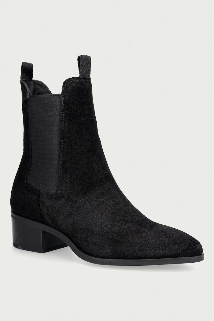 Gant боти челси от велур St Broomly черни 33553451