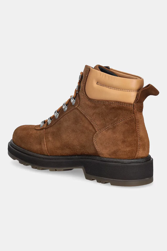 Gant Кожени кубинки Wootlynne в кафяво с равна подметка 31543079