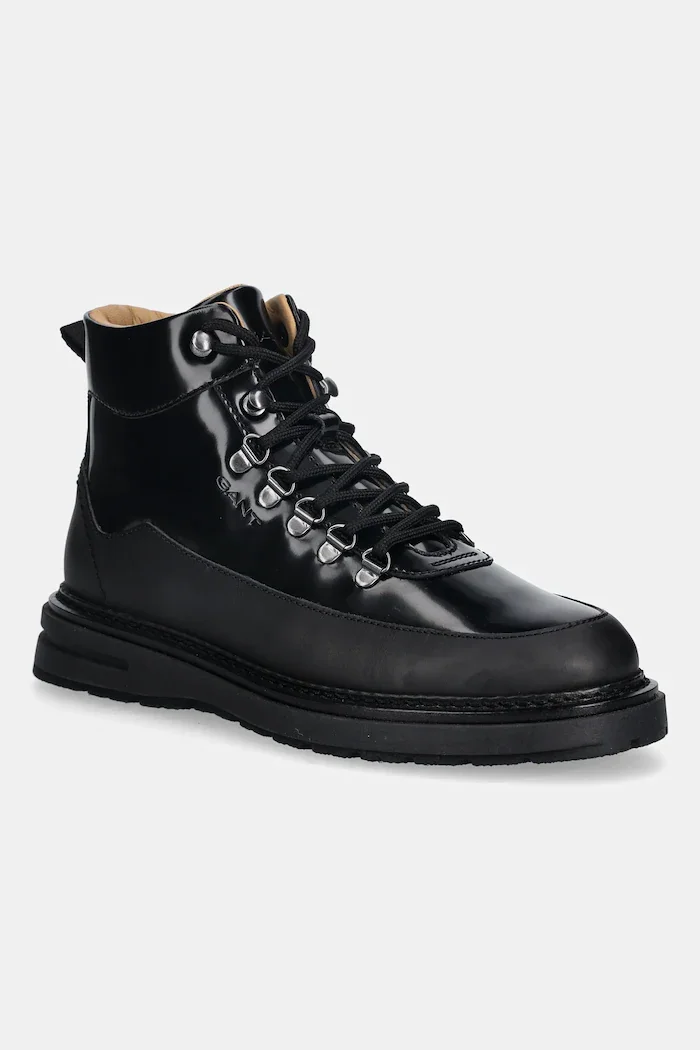 Gant Кожени обувки Hillprep мъжки в черно 31641120