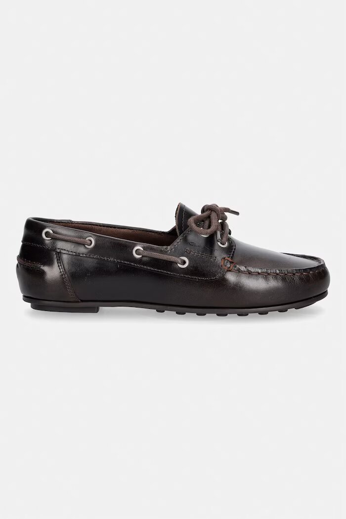Gant мокасини дамски от кожа Seabaya кафяви 32571258