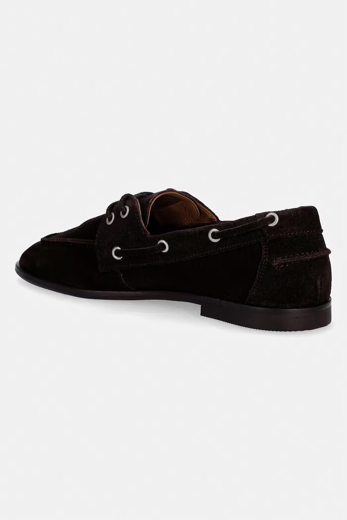 Gant мокасини дамски от велур Gimble кафяви 32531288