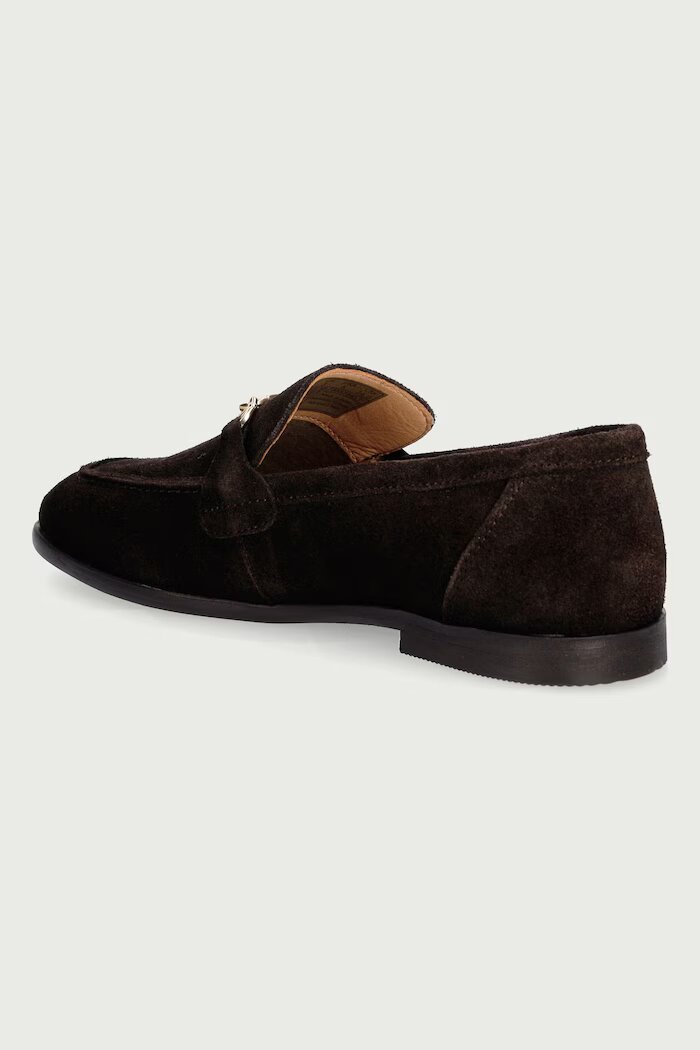 Gant мокасини дамски от велур Gimble кафяви 33573453
