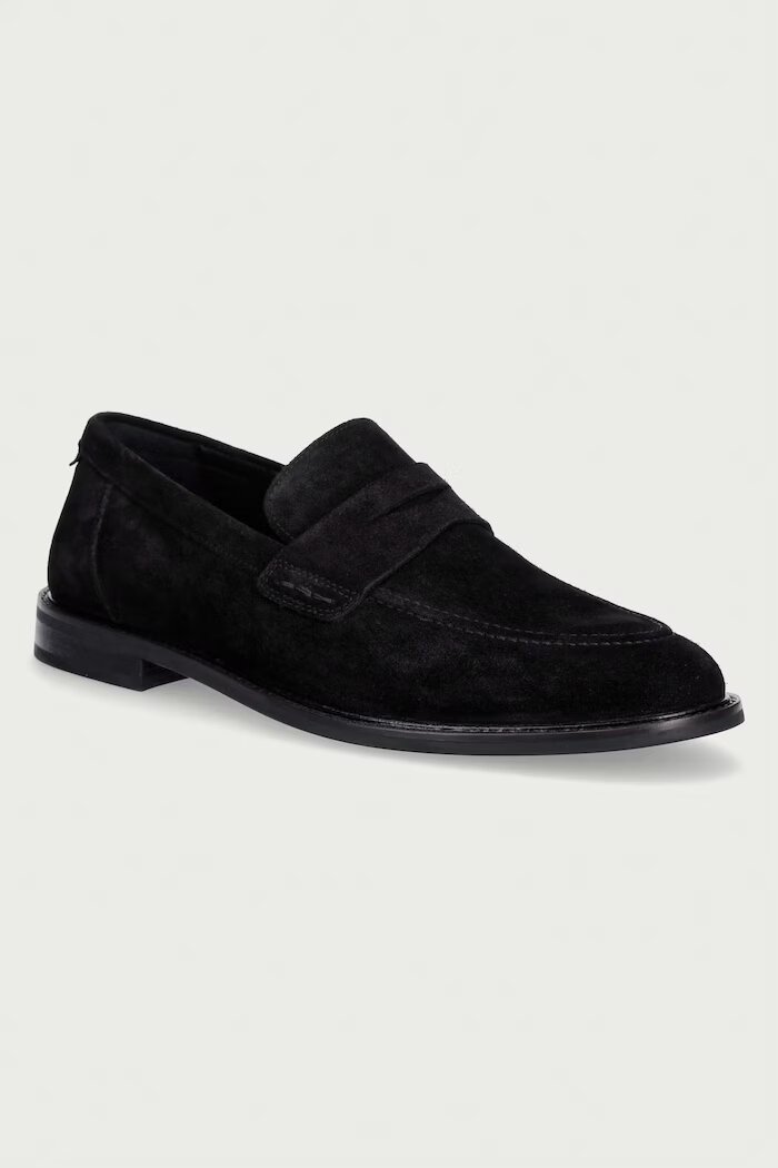 Gant мокасини мъжки от велур Lozham черни 33673384