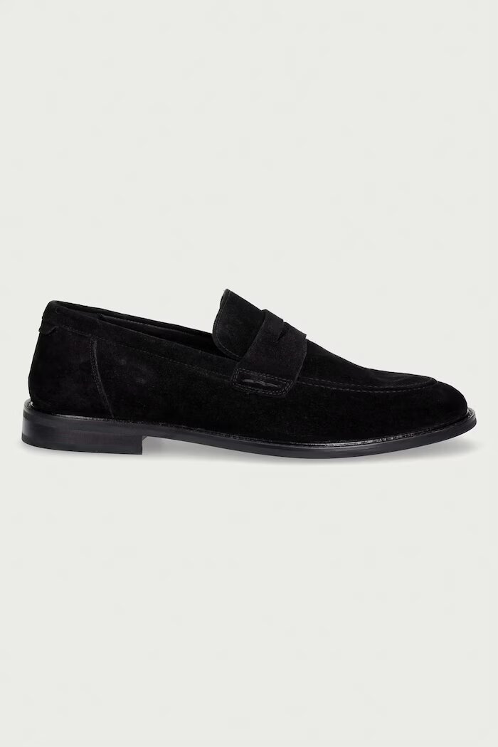 Gant мокасини мъжки от велур Lozham черни 33673384
