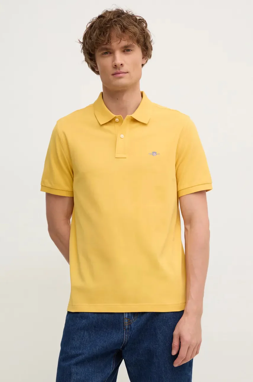 Gant Памучна тениска с яка