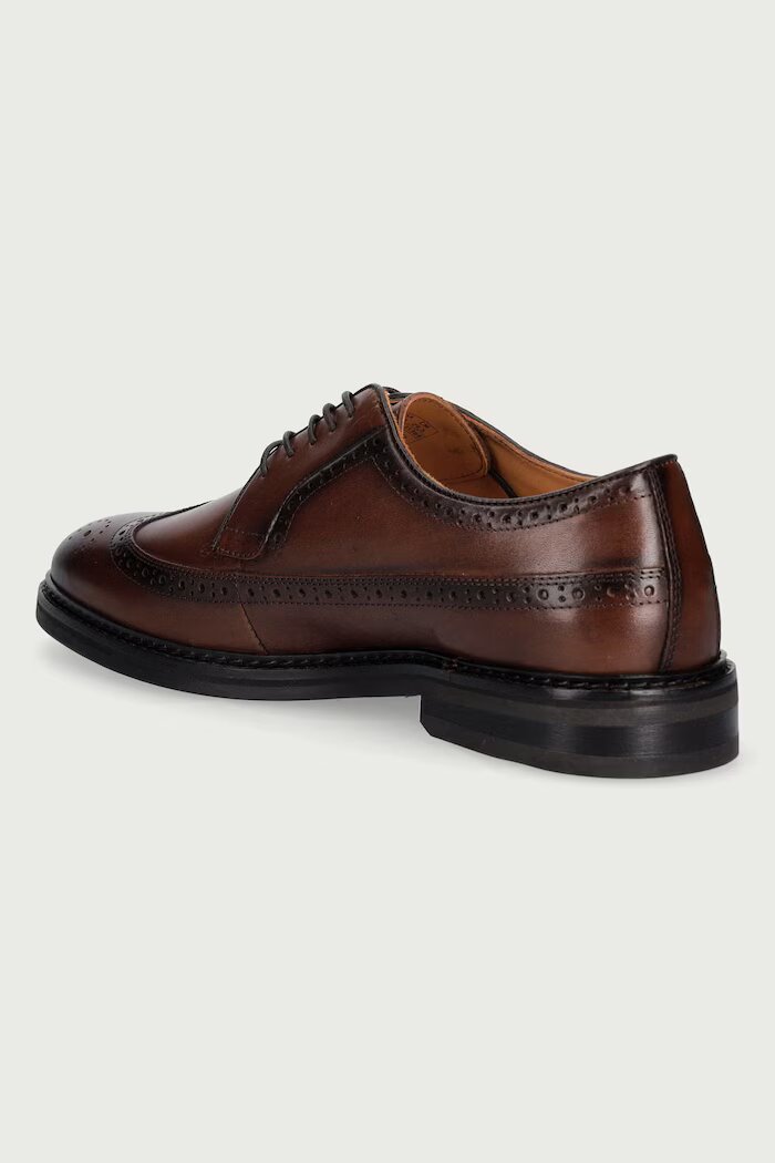 Gant половинки обувки мъжки от кожа Bidford кафяви 33631369