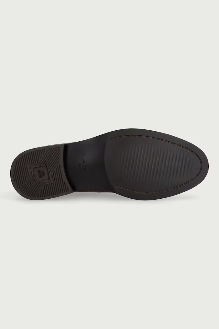 Gant половинки обувки мъжки от кожа Bidford кафяви 33631369