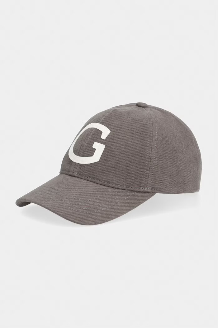 Gant шапка с козирка мъжка от памук сива 9901312