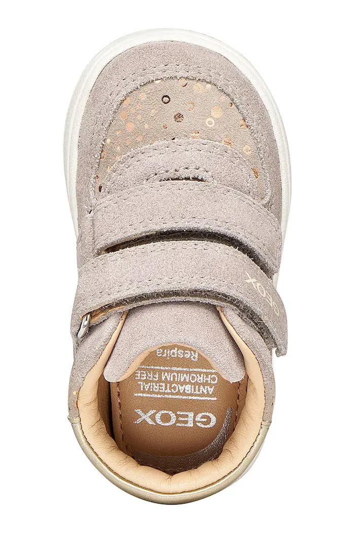 Geox BIGLIA маратонки за деца от велур бежови B564CA.00722