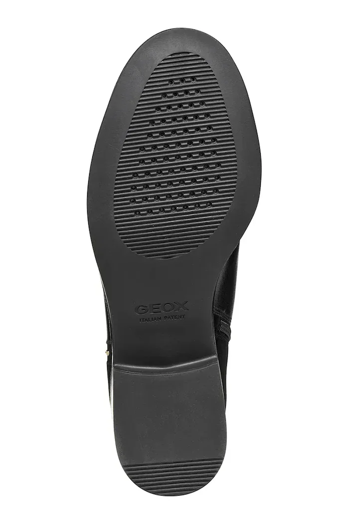 Geox боти дамски от кожа D CAMEXIA черни D565EE0AA21C9999