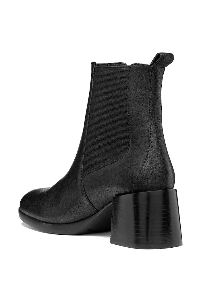 Geox боти дамски от кожа D WALK PLEASURE 55T черни D680VB000LMC9999