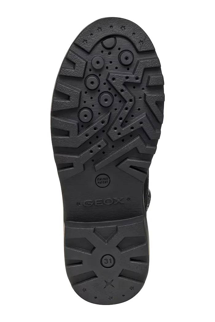 Geox боти с връзки за деца CASEY черни J9420G.03WEW