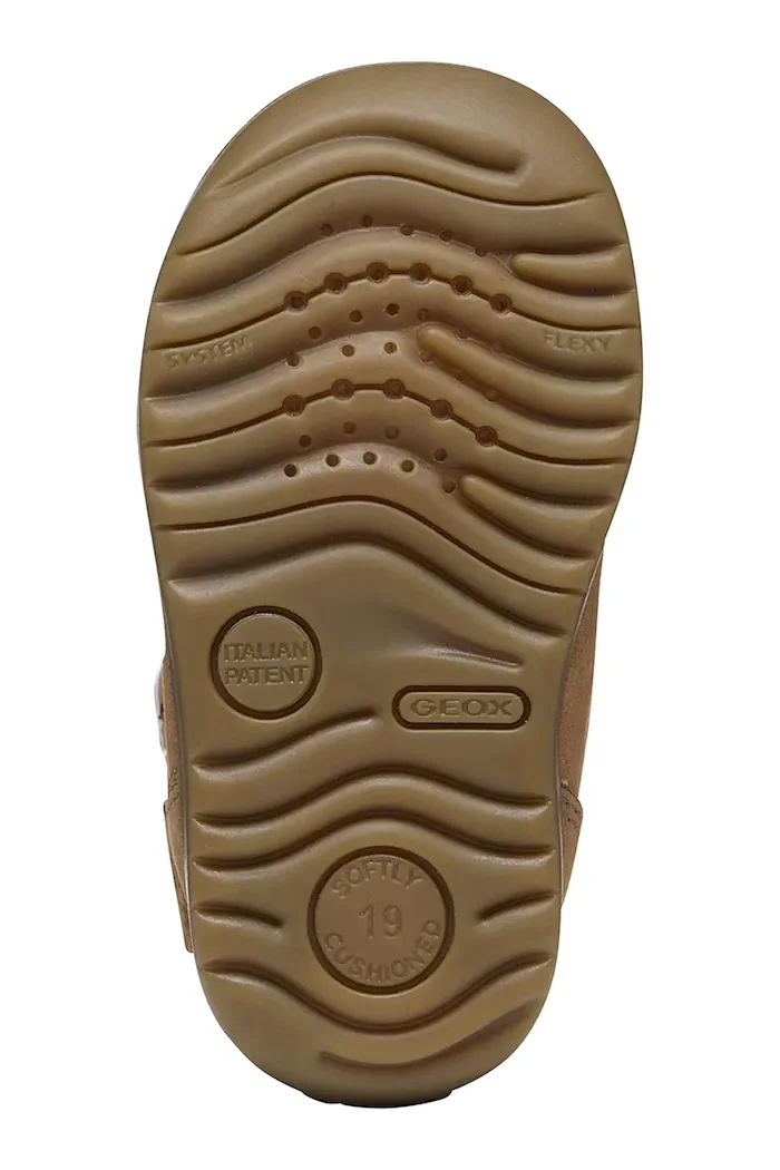 Geox боти за деца от кожа MACCHIA кафяви B664NB.00033