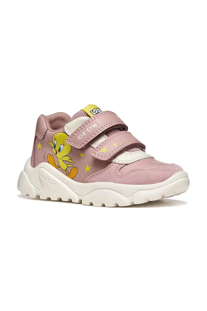 Geox CIUFCIUF Looney Tunes маратонки за деца розови B665QA.05422