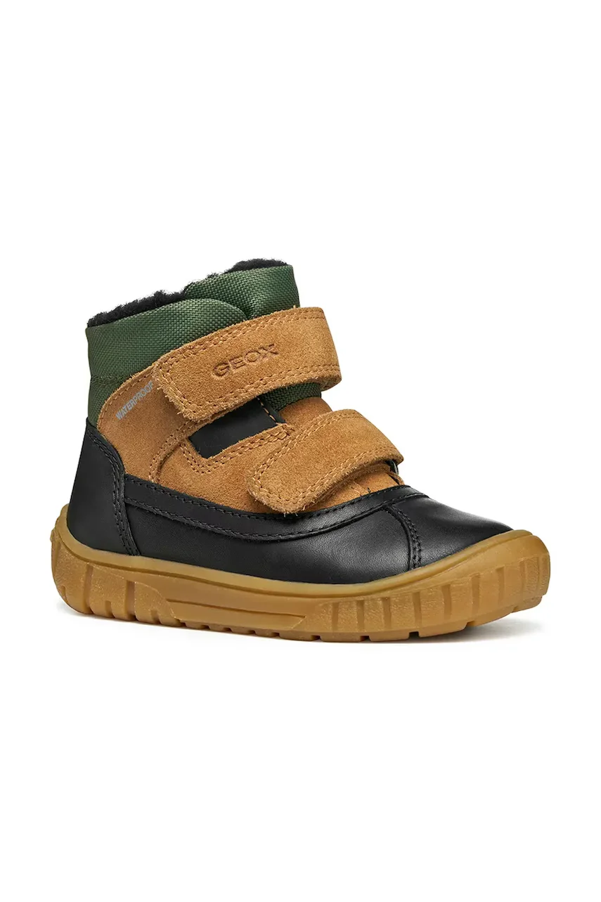 Geox Детски кожени зимни обувки OMAR