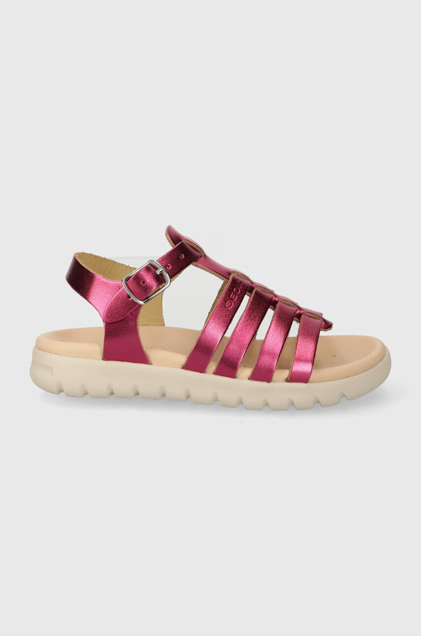 Geox Детски сандали от кожа SANDAL SOLEIMA