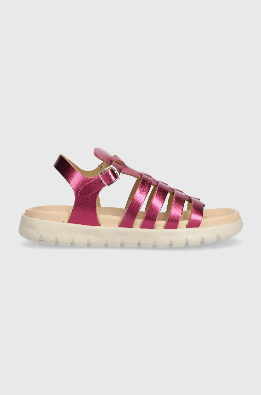 Geox Детски сандали от кожа SANDAL SOLEIMA