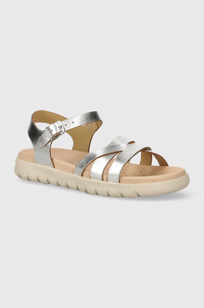 Geox Детски сандали от кожа SANDAL SOLEIMA