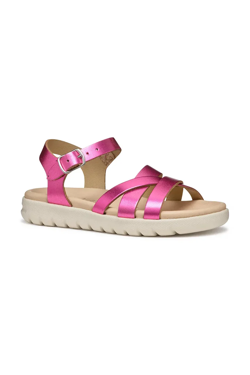 Geox Детски сандали от кожа SANDAL SOLEIMA