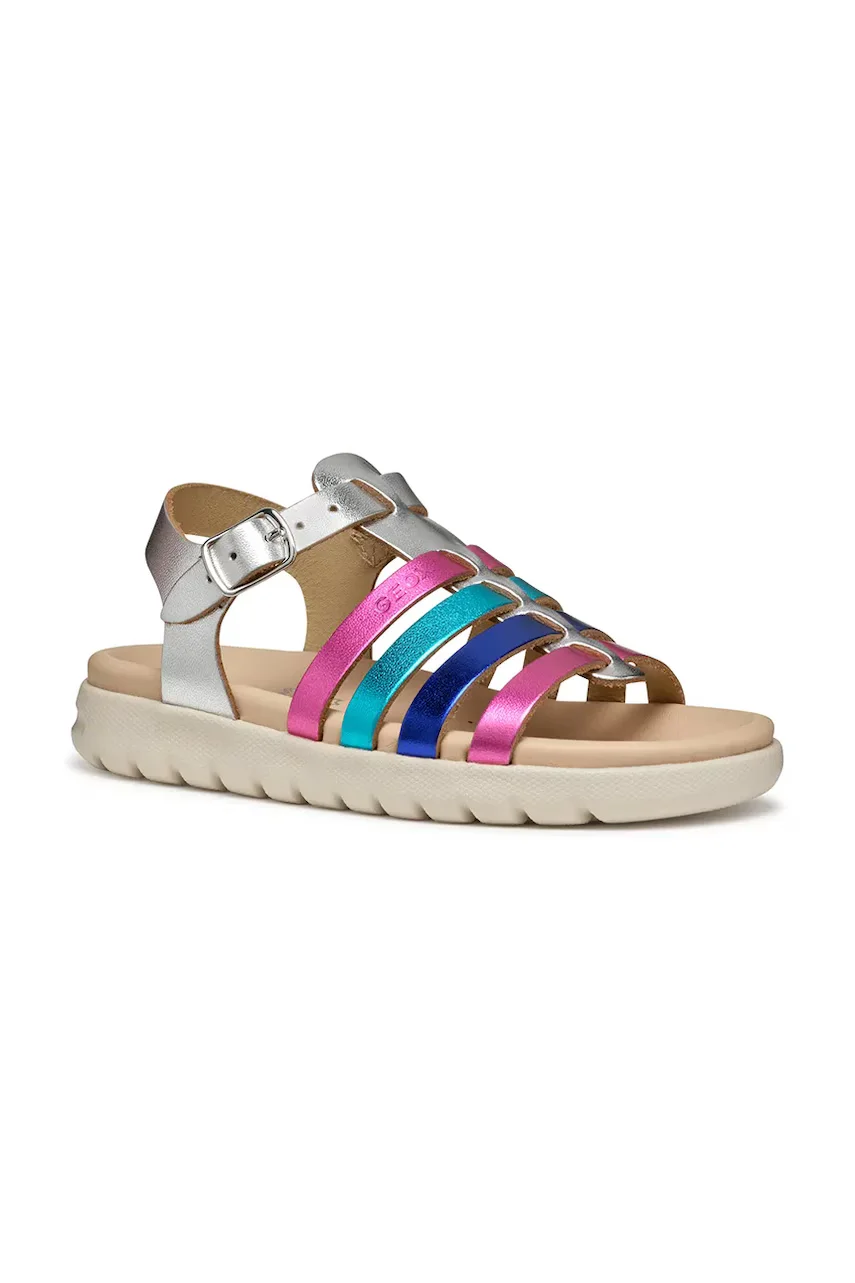 Geox Детски сандали от кожа SANDAL SOLEIMA